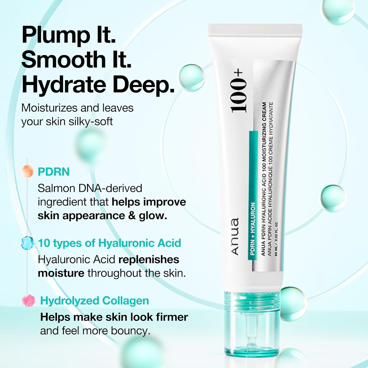 Anua PDRN Hyaluronic Acid 100 Moisturizing Cream