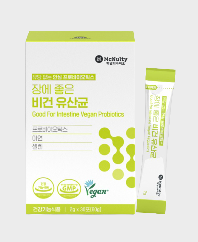 McNulty Good For Intestine Vegan Probiotics 장에좋은 비건유산균