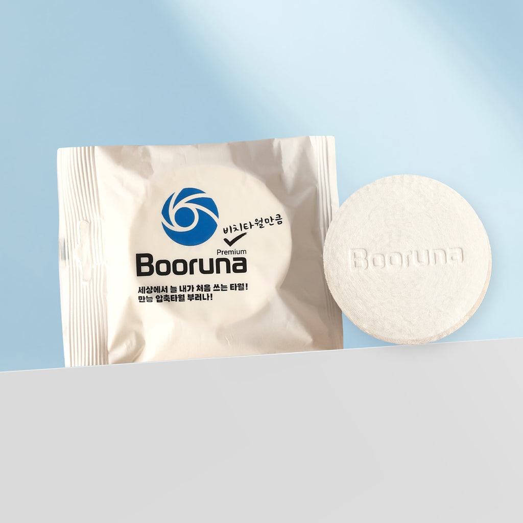 Booruna compressed beach towels 5PCS