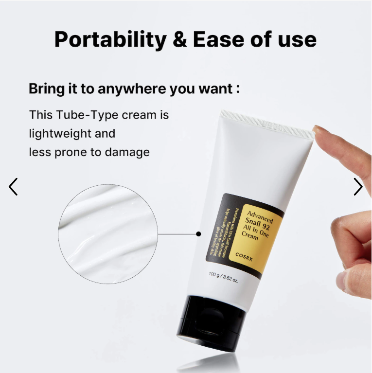 Cosrx Advanced Snail 92 All in One Cream Tube