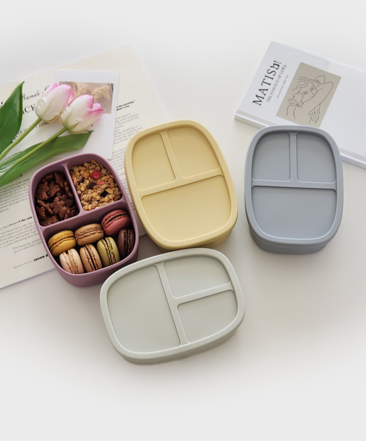 EDIF 3-Compartment Silicone Lunchbox