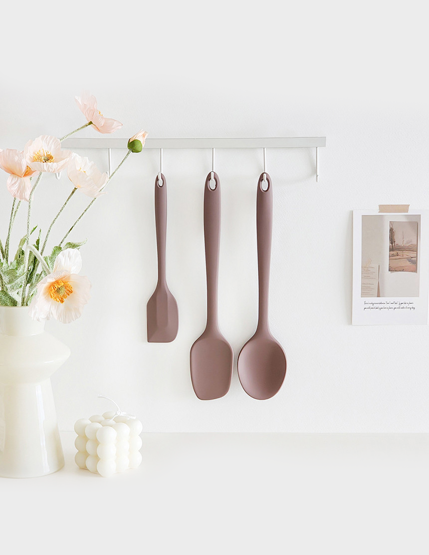 EDIF Baby Food Spatula Cooking Silicone 3-Piece Set