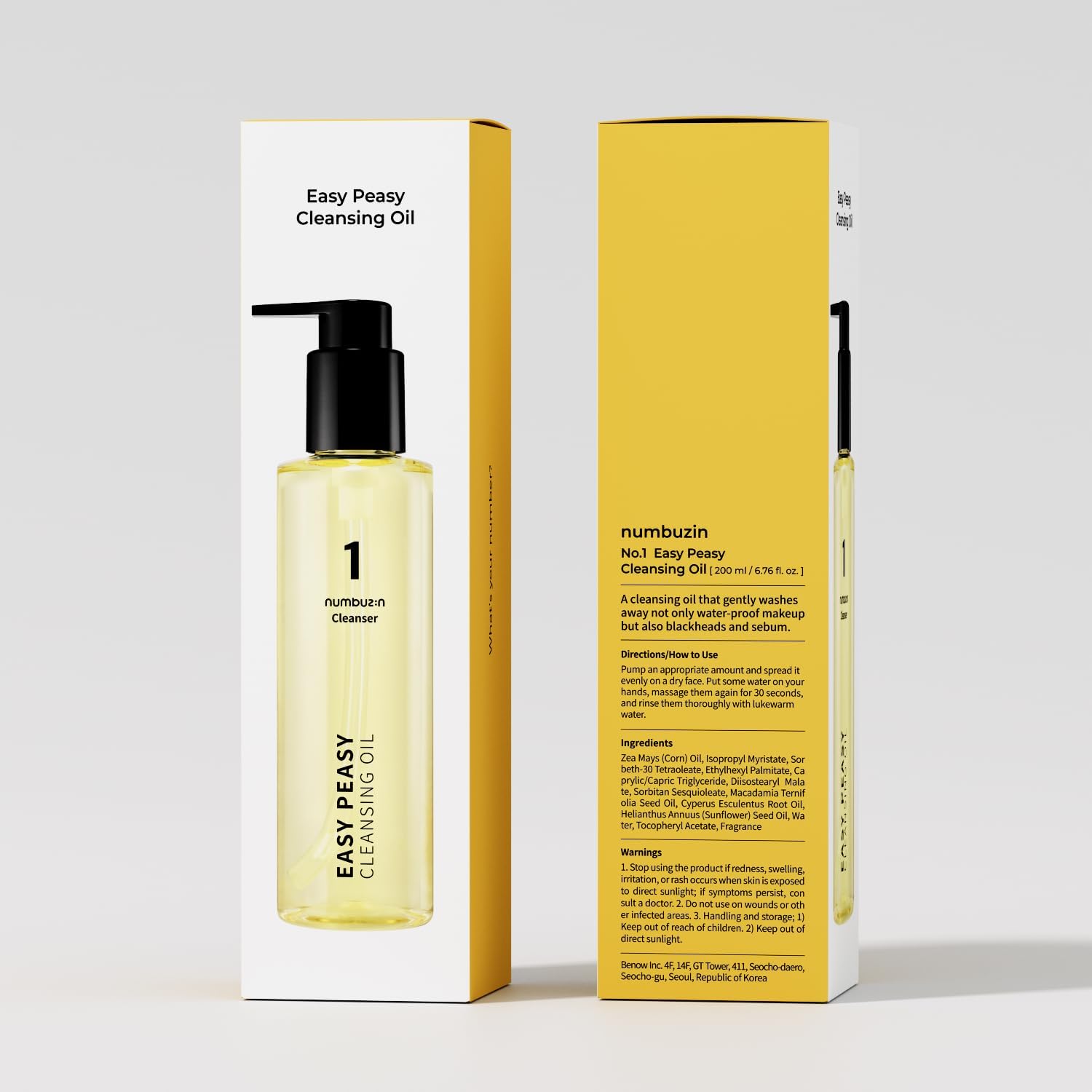 Numbuzin - No. 1 Easy Peasy Cleansing Oil