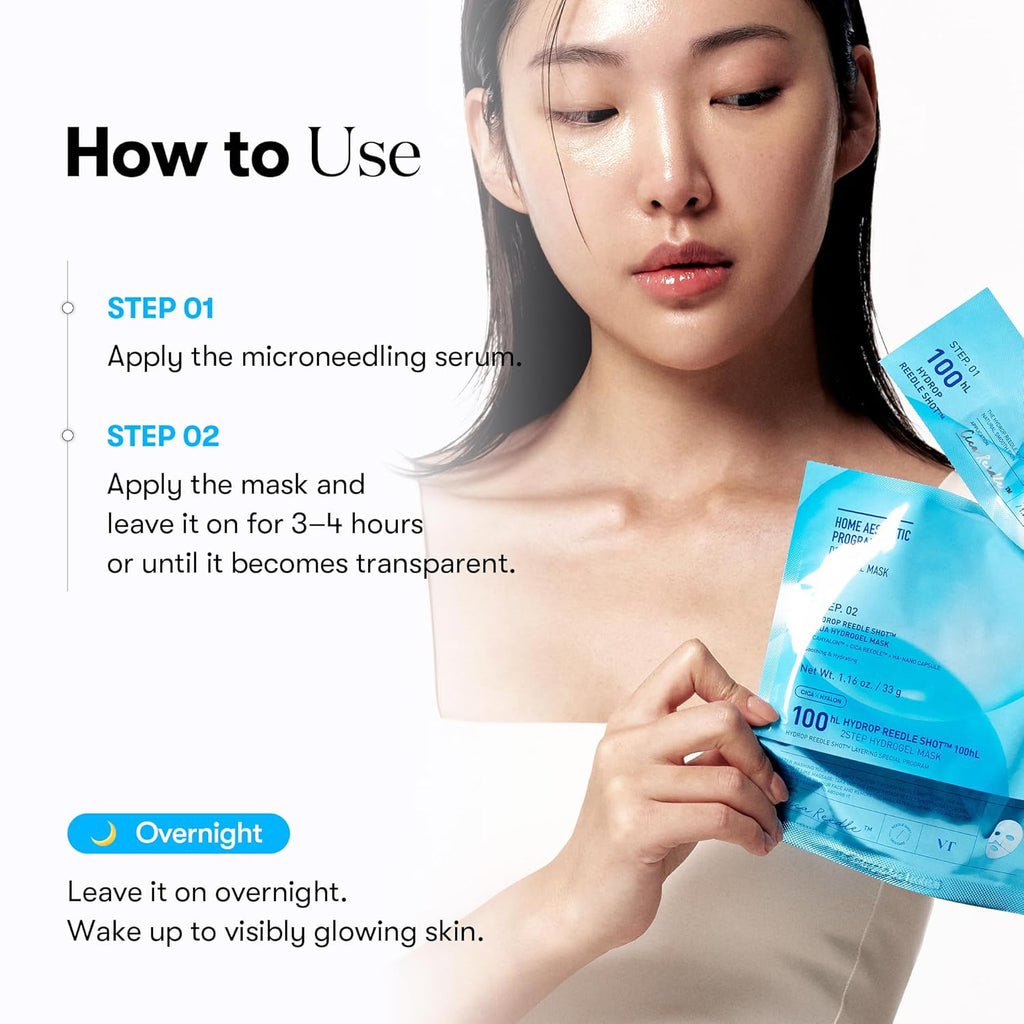 VT COSMETICS Hydrop Reedle Shot 100hl 2-Step Hydrogel Mask