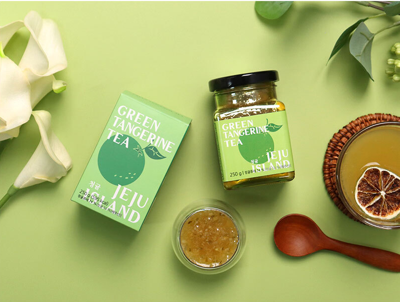 Green Tangerine Tea 250g  (Jar)