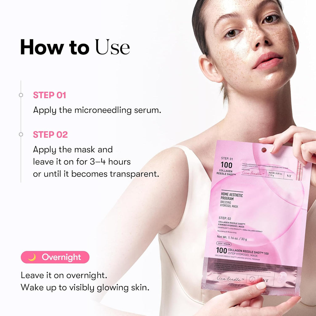 VT COSMETICS Collagen Reedle Shot 100 2-Step Hydrogel Mask