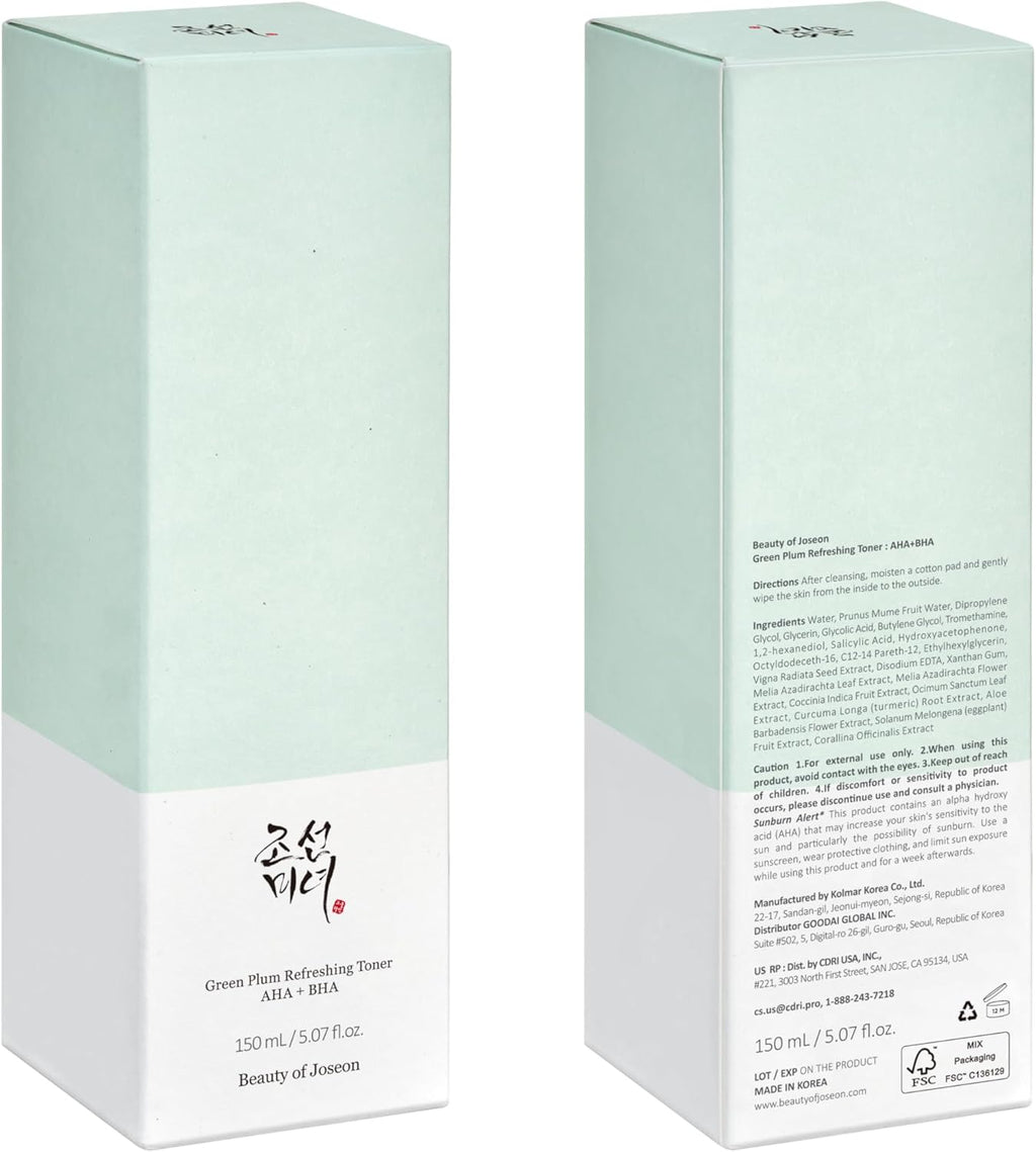 Beauty of Joseon Green Plum Refreshing Toner AHA+BHA