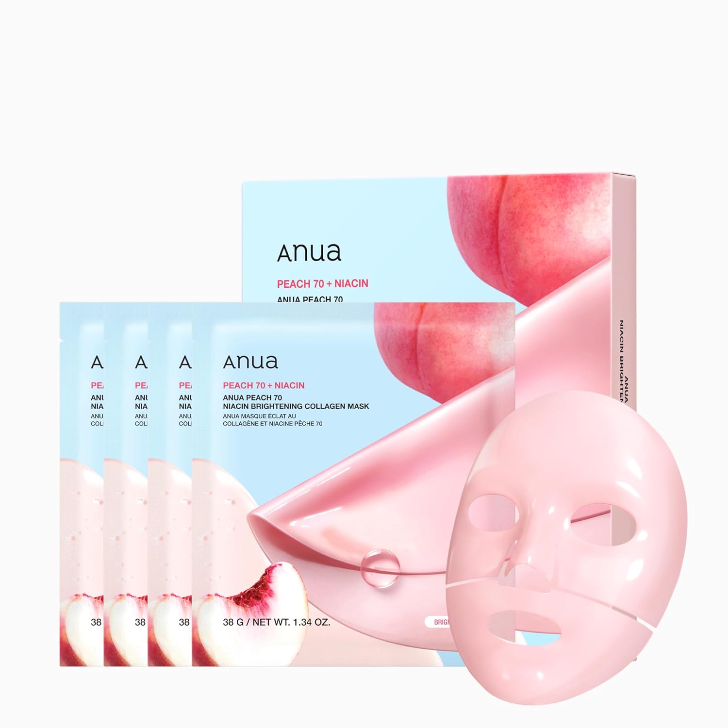 Anua Peach70+Niacin Brightening Collagen Mask