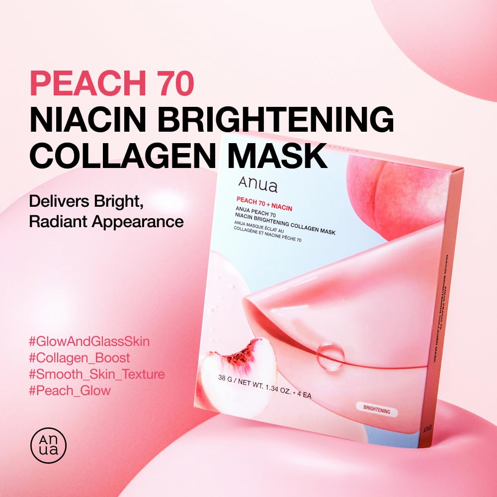 Anua Peach70+Niacin Brightening Collagen Mask