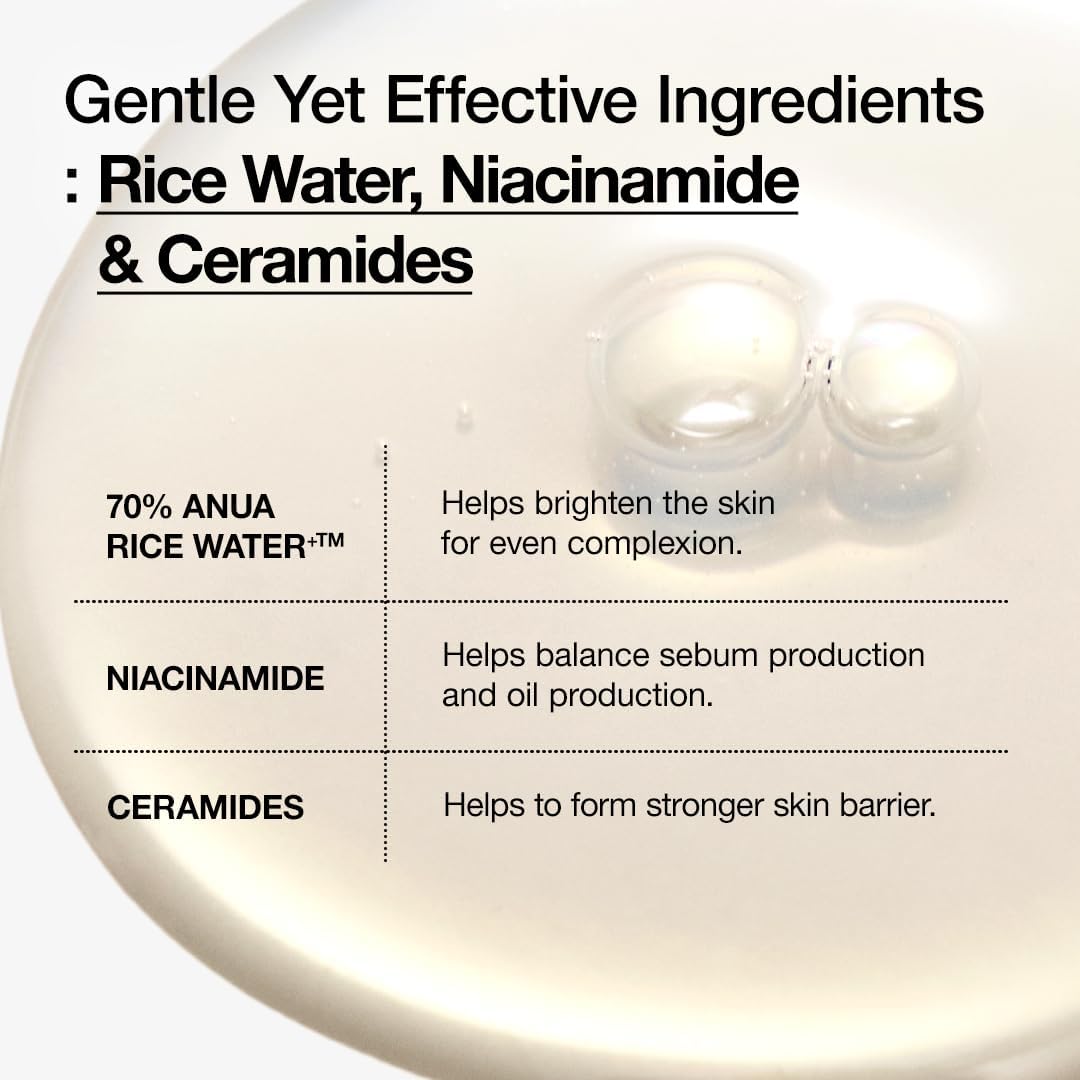 Anua Rice70+Ceramide Glow Milky Toner