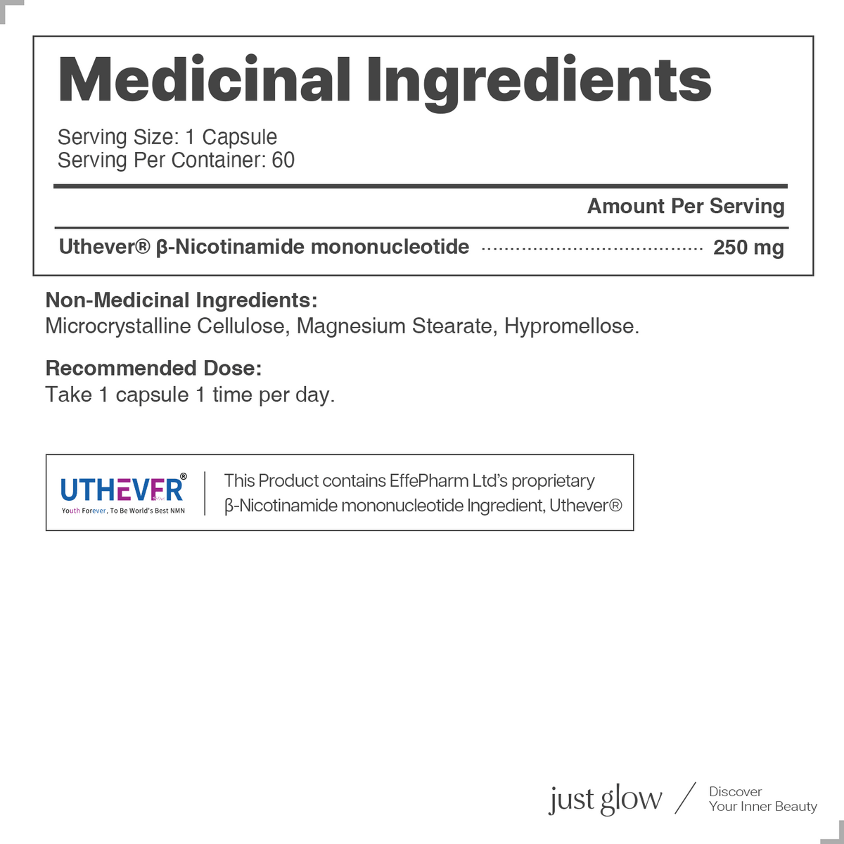 UTHEVER® NMN 500mg 60 Capsules
