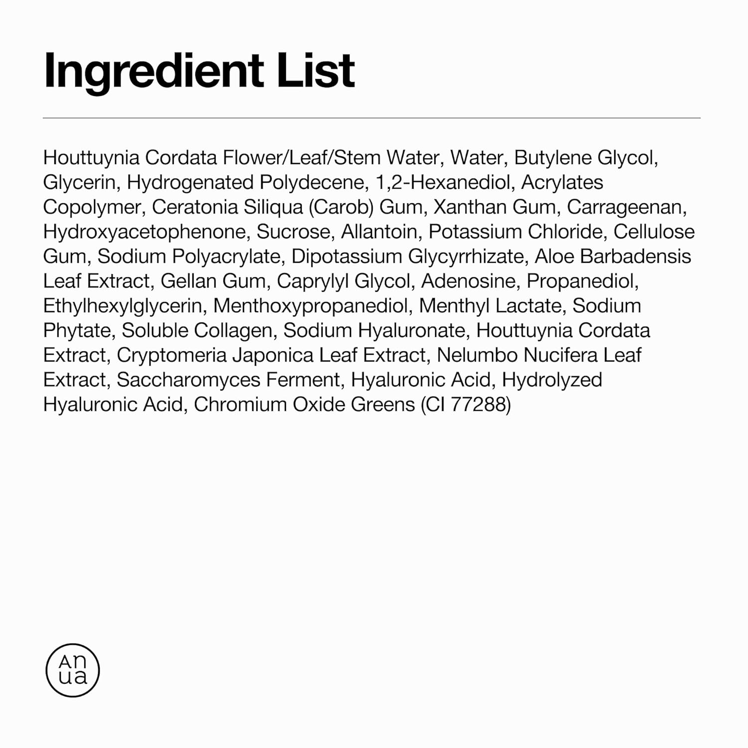 Anua Heartleaf70+Hyaluron Soothing Collagen Mask