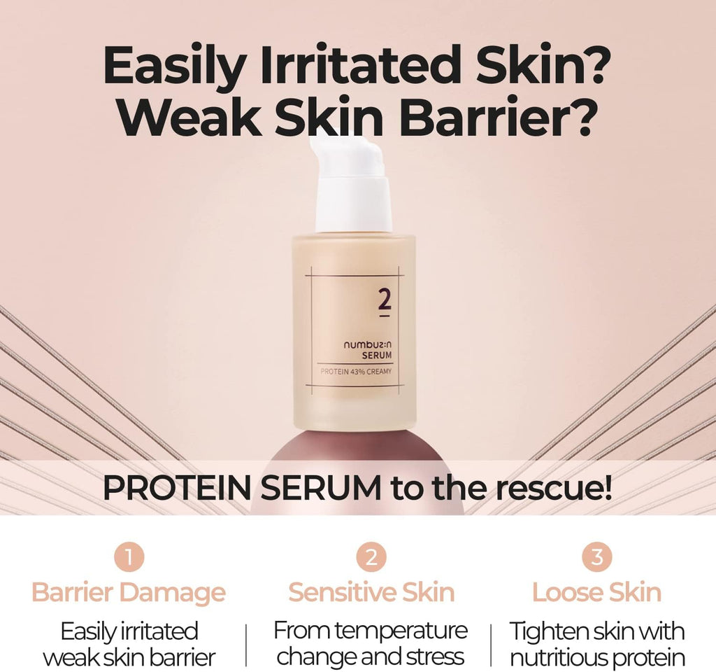Numbuzin No.2 Protein43% Creamy Serum