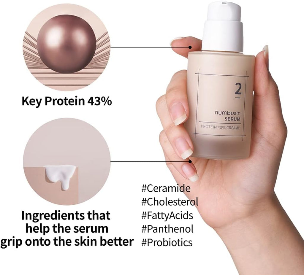 Numbuzin No.2 Protein43% Creamy Serum