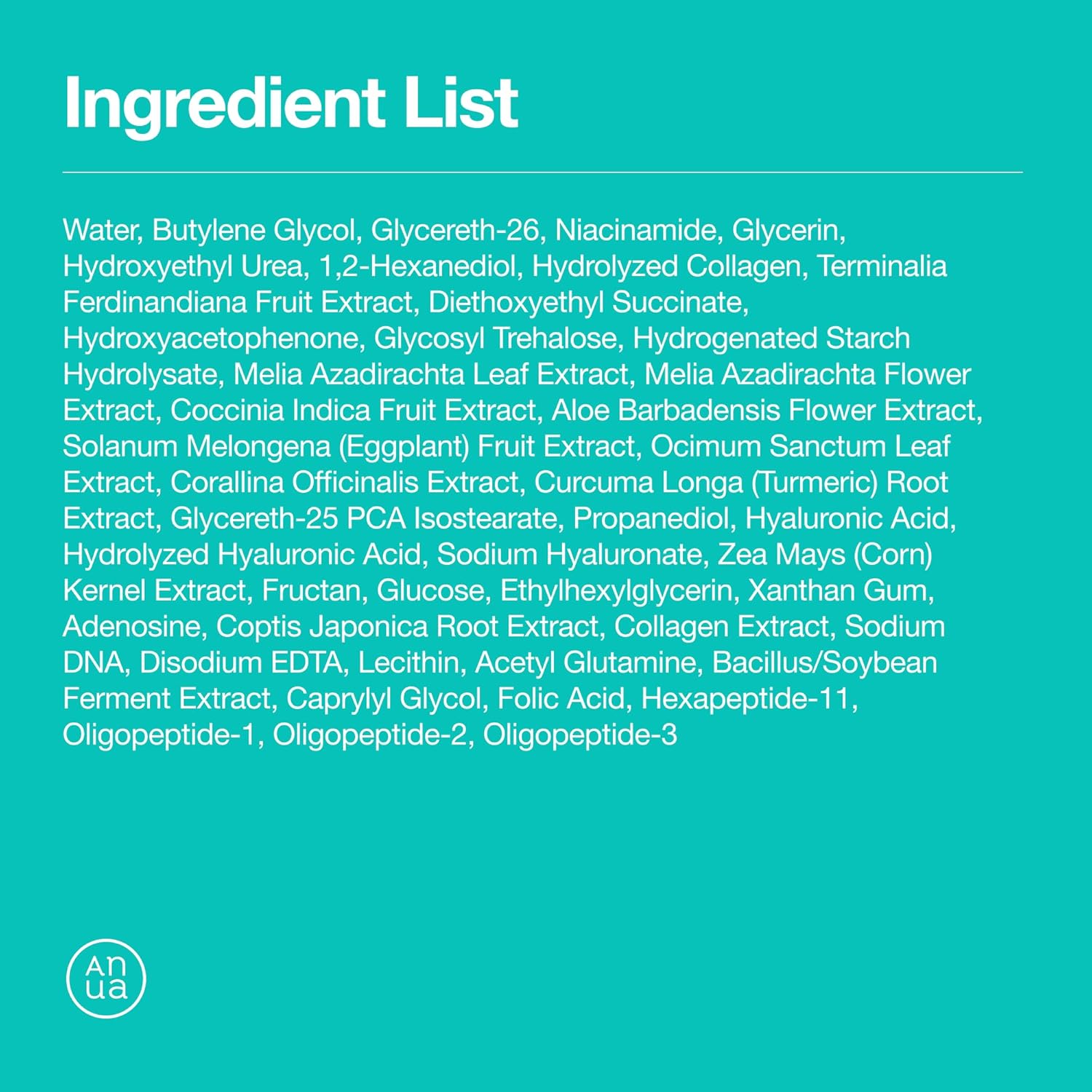 Anua PDRN 100 Hyaluronic Acid Pad, Glow-Plumping Korean Face Pad